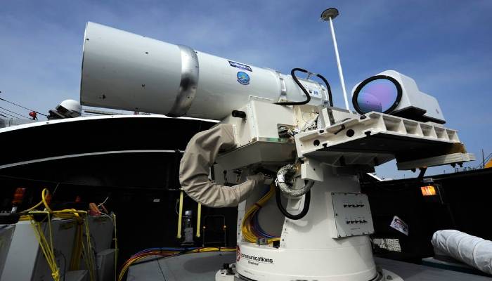 Atasi Ancaman Drone, Angkatan Laut AS Uji Coba Senjata Laser di Teluk Aden