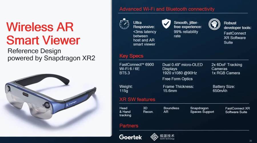 Ditenagai Snapdragon XR2, Qualcomm Rilis Kacamata Wireless AR Smart Viewer